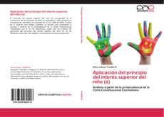 Capa do livro de Aplicación del principio del interés superior del niño (a) 