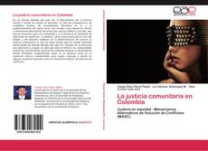 Capa do livro de La justicia comunitaria en Colombia 
