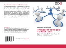 Copertina di Investigación social para la Gestión Local
