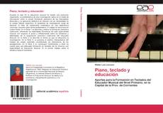 Buchcover von Piano, teclado y educación