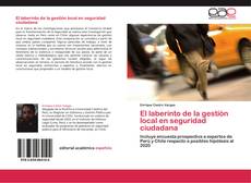 Buchcover von El laberinto de la gestión local en seguridad ciudadana