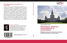 Naturaleza, historia y actualidad de la universidad的封面