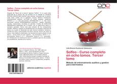 Copertina di Solfeo - Curso completo en ocho tomos. Tercer tomo