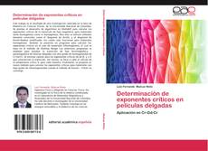 Bookcover of Determinación de exponentes críticos en películas delgadas