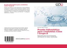 Prueba hidrostática para conduletas Clase I Grupo D的封面