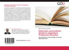 Extensión universitaria desde la asignatura Problemas Sociales kitap kapağı