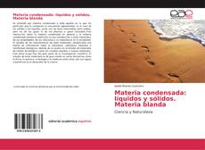 Copertina di Materia condensada: líquidos y sólidos. Materia blanda