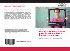 Capa do livro de Estudio de factibilidad para la educación a distancia vía TDA 