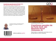 Copertina di Cuestiones penales de la Parte Gral. del Derecho Penal (Volumen II)