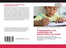 Copertina di Tratamiento a los contenidos de preescritura en niños