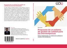 Capa do livro de Propuesta de un sistema de gestión de calidad para las microempresas 