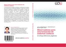 Buchcover von Observadores para sincronización de sistemas caóticos