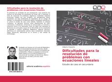 Buchcover von Dificultades para la resolución de problemas con ecuaciones lineales