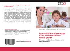 La enseñanza-aprendizaje de la comprensión en quinto grado kitap kapağı