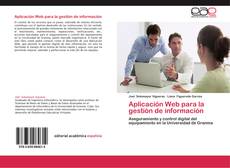 Buchcover von Aplicación Web para la gestión de información