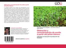 Bookcover of Obtención y caracterización de aceite a partir del piñón blanco: