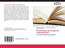 Buchcover von Prevención de riesgo de Leptospirosis