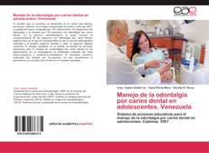Portada del libro de Manejo de la odontalgia por caries dental en adolescentes. Venezuela