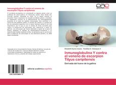 Portada del libro de Inmunoglobulina Y contra el veneno de escorpion Tityus caripitensis