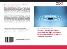 Capa do livro de Reducción de metales pesados en lixiviados de residuos sólidos urbanos 