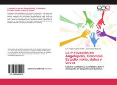 Capa do livro de La motivación en Angelópolis, Colombia. Estudio mixto, datos y voces 