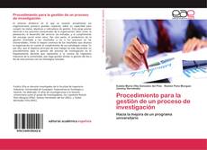 Bookcover of Procedimiento para la gestión de un proceso de investigación
