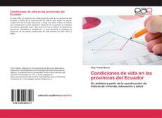 Buchcover von Condiciones de vida en las provincias del Ecuador