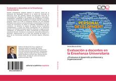 Evaluación a docentes en la Enseñanza Universitaria kitap kapağı