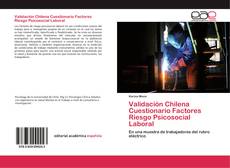 Bookcover of Validación Chilena Cuestionario Factores Riesgo Psicosocial Laboral