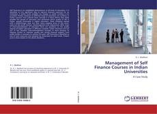 Bookcover of Management of Self Finance Courses in Indian Universities