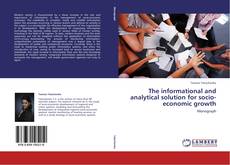 The informational and analytical solution for socio-economic growth kitap kapağı