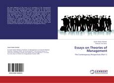 Couverture de Essays on Theories of Management