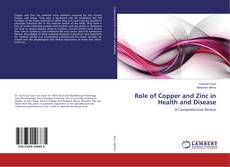 Portada del libro de Role of Copper and Zinc in Health and Disease