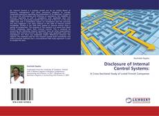 Portada del libro de Disclosure of Internal Control Systems:
