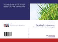 Portada del libro de Handbook of Agronomy