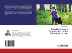 Copertina di Mihai Eminescu's Contribution to the Philosophy of Law