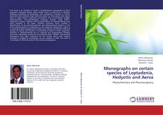 Capa do livro de Monographs on certain species of Leptadenia, Hedyotis and Aerva 