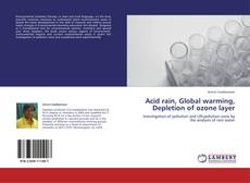 Buchcover von Acid rain, Global warming, Depletion of ozone layer
