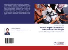 Capa do livro de Human Rights and Federal Intervention in Ethiopia 