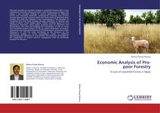 Economic Analysis of Pro-poor Forestry kitap kapağı