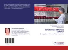 Buchcover von Whole Blood Donors Deferral