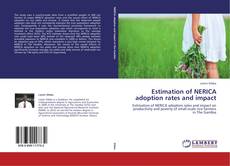 Capa do livro de Estimation of NERICA adoption rates and impact 
