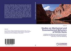 Couverture de Studies on Mechanical and Poromechanical Behaviors of Brittle Rocks