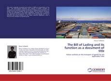 Buchcover von The Bill of Lading and its function as a document of title