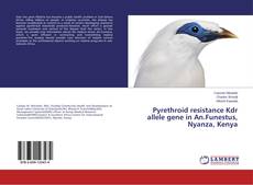 Capa do livro de Pyrethroid resistance Kdr allele gene in An.Funestus, Nyanza, Kenya 
