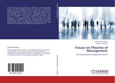 Couverture de Essays on Theories of Management:
