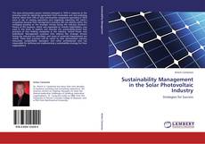 Portada del libro de Sustainability Management in the Solar Photovoltaic Industry
