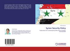 Syrian Security Policy kitap kapağı