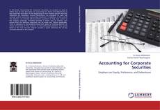 Couverture de Accounting for Corporate Securities