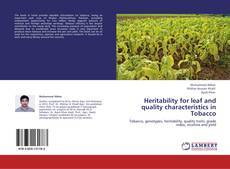 Portada del libro de Heritability for leaf and quality characteristics in Tobacco